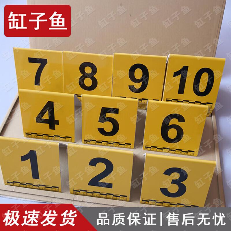 

Cylinder Fish Yellow ABS Crime & Fire Scene Evidence Markers