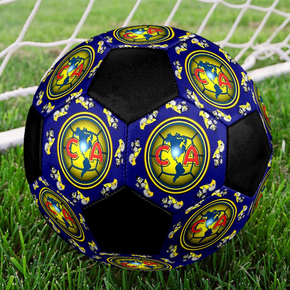 American Soccer Clubs Indoor Soccer Ball Colorful Machine Stitched PVC Size 5 Team Training Competition Ready Durable High-Bounce Cool Sports Gift