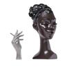 Elegant Black Lady Smoker Resin Incense Burner Ornament