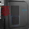 120mm Fan Dust Filter Mesh 4.72inch Magnetic Frame PVC PC Computer Case Fan Dust Mesh Cover Grills Black 5-Pack