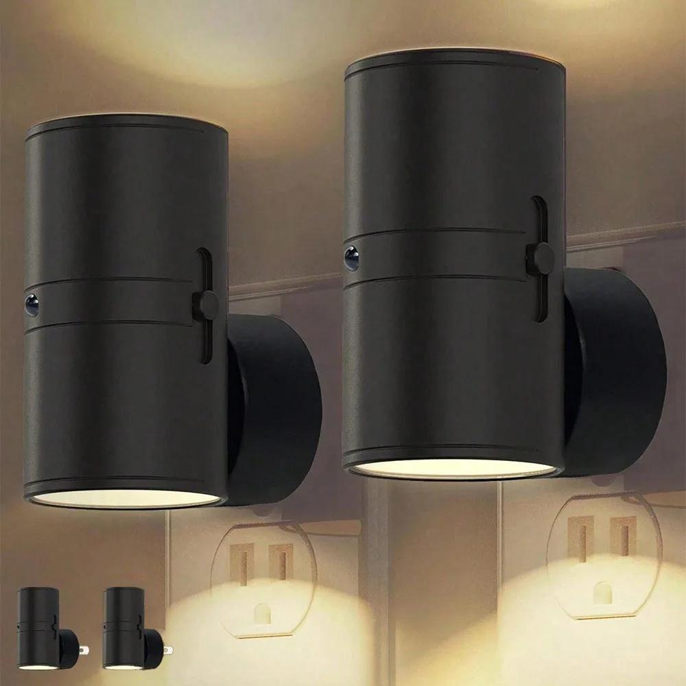 Wall Mounted LED Light with Adjustable Brightness Sensor From Dusk To Dawn Used for Corridors Bedrooms and Bathrooms