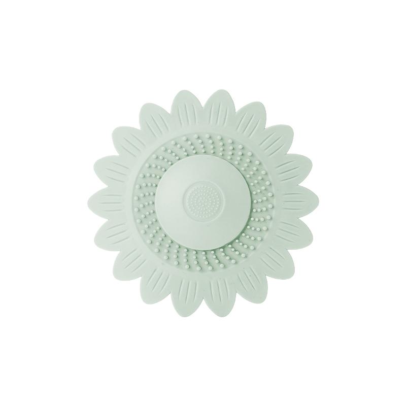 

Крышка сливного отверстия в полу Фильтр для волос Сливной дезодорирующий чехол Улавливатель волос для сливного отверстия в раковине Силиконовый коврик для сливного отверстия в полу зелёный