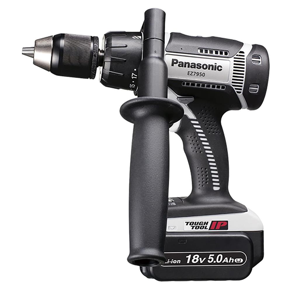 Panasonic Rechargeable Drill Driver with Vibration High Body Only and Case Sold Gray EZ7950X-H Function, Power, IP56, (Battery Pack, Charger,