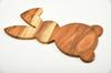 Wood Cutting Board for Kitchen, Wooden Charcuterie Boards, Food Serving Board, Organic Cheese Bunny Shaped Wood Serving Platter