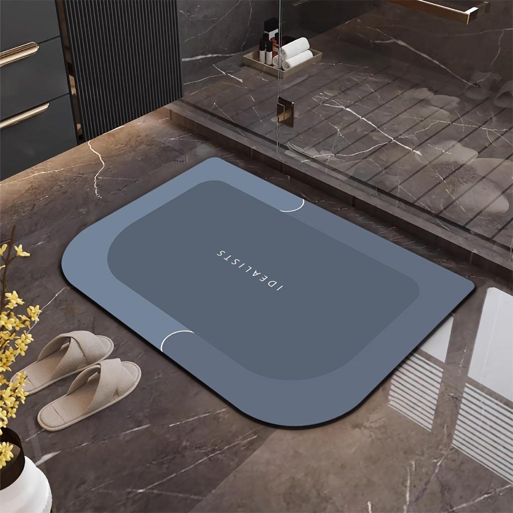 Alfombra de baño absorbente de diatomita antideslizante de 60*90cm, alfombra de ducha suave y de calidad súper alta de secado rápido
