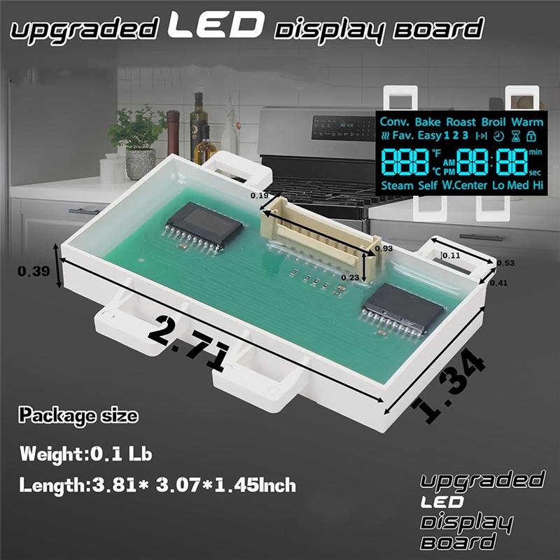 

Classy-DG07-01005A Range LED Display Board Fit For Electric Range -Oven/Stove Fits Model NE59R6631SS NE59N6630SS