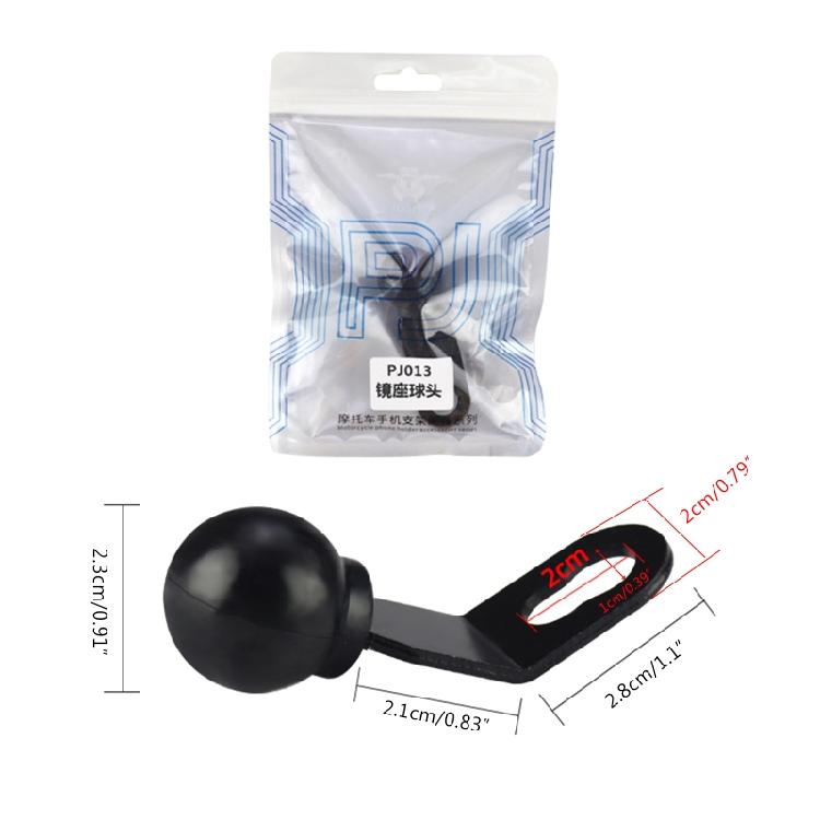 Motorcycle Angled Base with 10mm Hole Ball for Head Adapter Work For  Came
