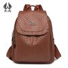 Women's 2024 Soft PU Leather Small Backpack: Versatile Fashionable Shoulder Bag