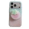 Strawberry Halo Magnetic Bracket iPhone 17/16 Pro Case with Drop Protection