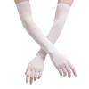 Women Opera Prom Mesh Seamless Mitten Transparent Gloves Finger Pantyhose Gloves Long Sheer