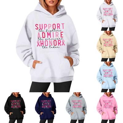 Women's Long-sleeved Printed Hooded Sweatshirt