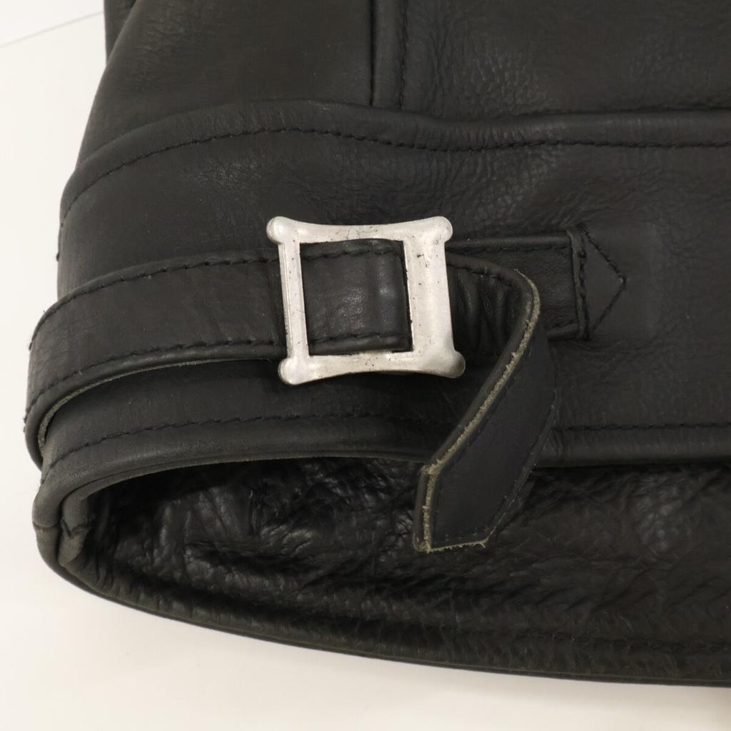 AVIREX Black 6161080 Double Rider Jacket Jacket L blackUsed