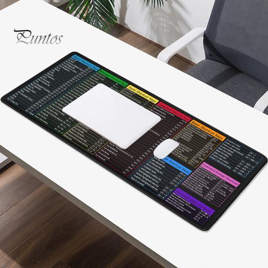 Mouse Pad Excel mare Cheat Sheet Pad de birou Rezistent la uzură Suprafață netedă Bază anti-alunecare Ușor de curățat Masa Gaming Mousepad