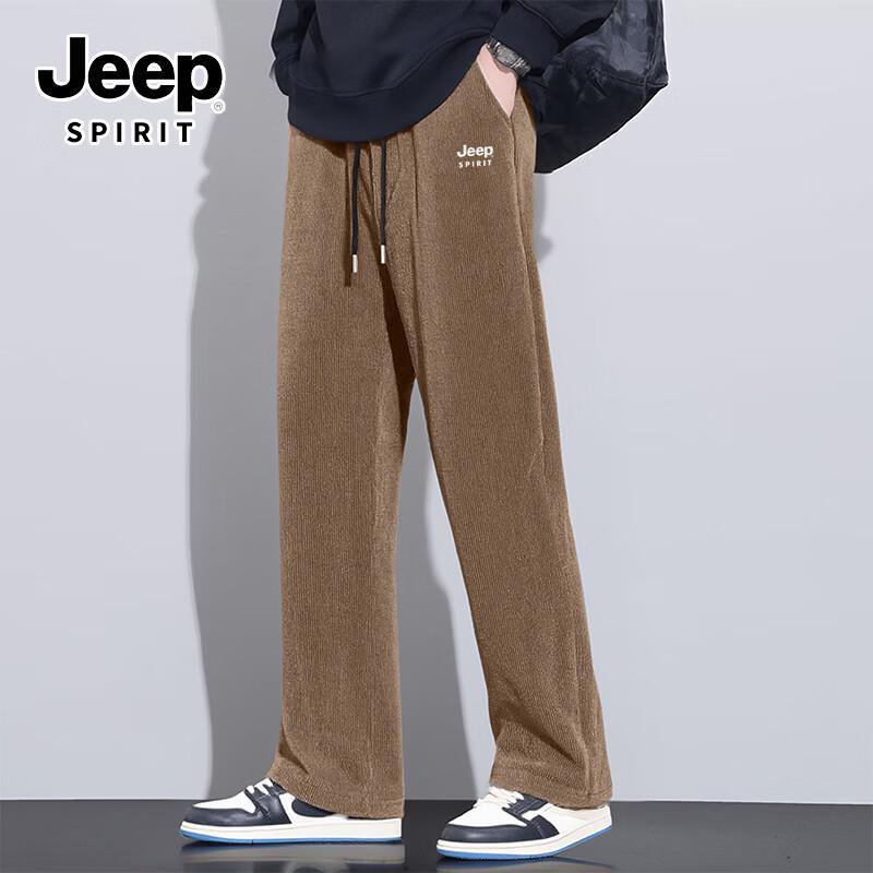 

JEEP SPIRIT Men s Fleece-Lined Straight Leg Casual Pants 3XL