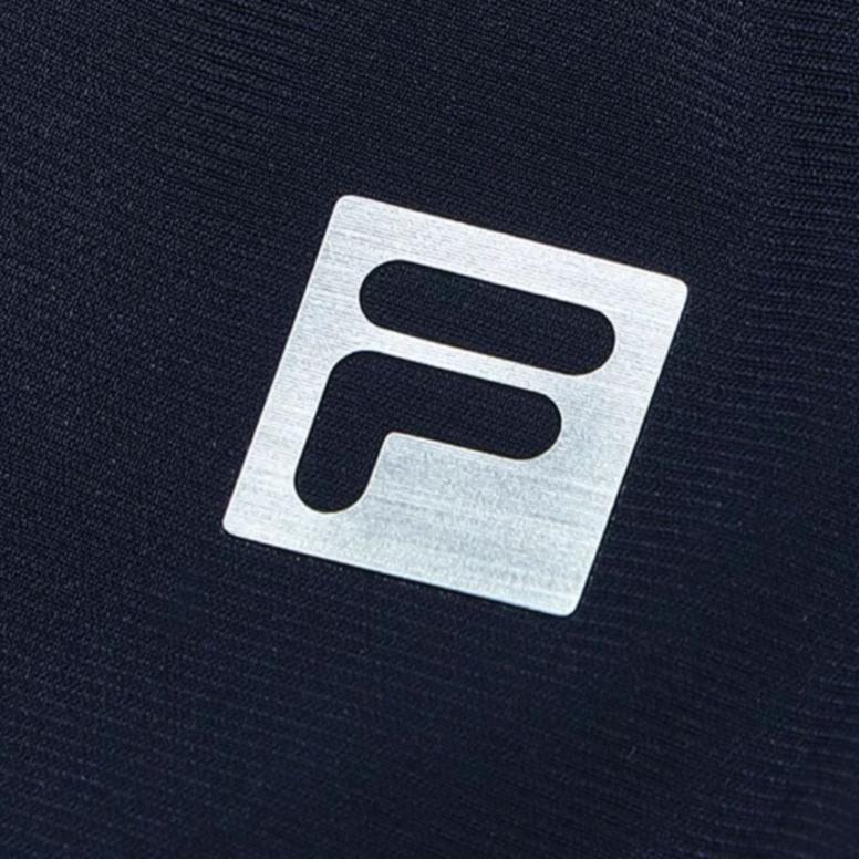 Fila Comfortable Soft Casual Simple Cool Feeling Knitted Sports Pants Women Bottoms Dark-Blue A11W431607FNV