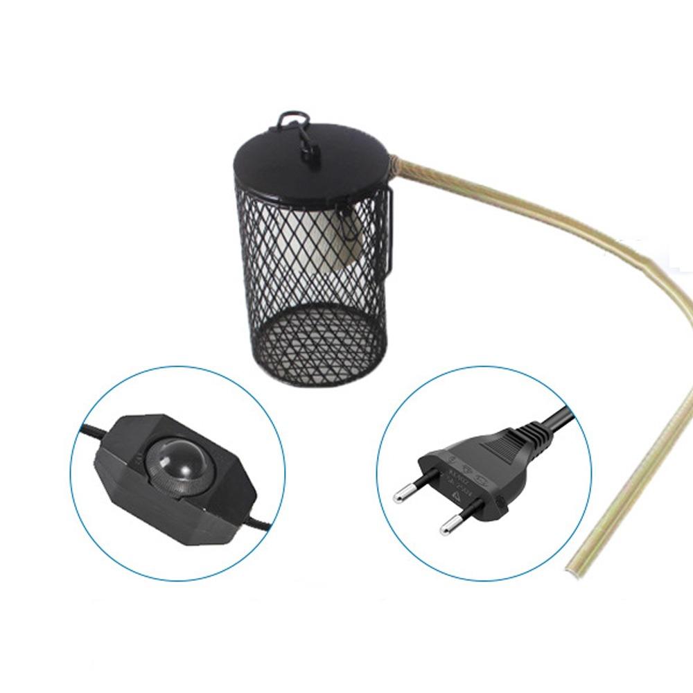 Iron Mesh Dome Pet Heating Lampshade Double Cage Anti-scald Lampshade  Aquarium