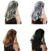 Sturdy Round Head Scarf Breathable Polyester Material Machine Washable For Work Event Casual Outings