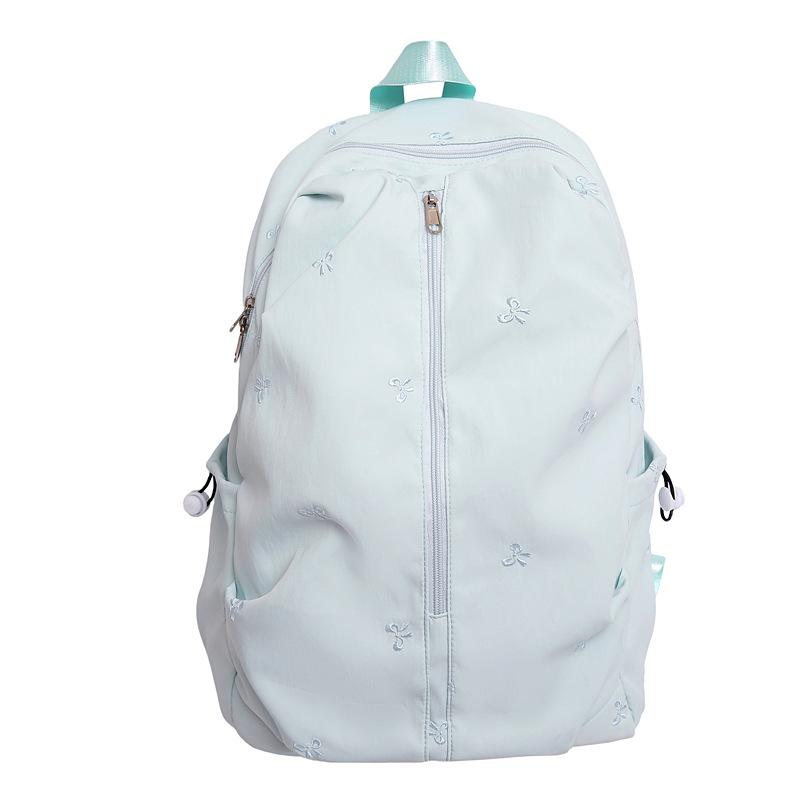 Schoolbag College Style Backpack Women's Large Capacity Simple Versatile Lightweight Backpack High Value Student School Bag
