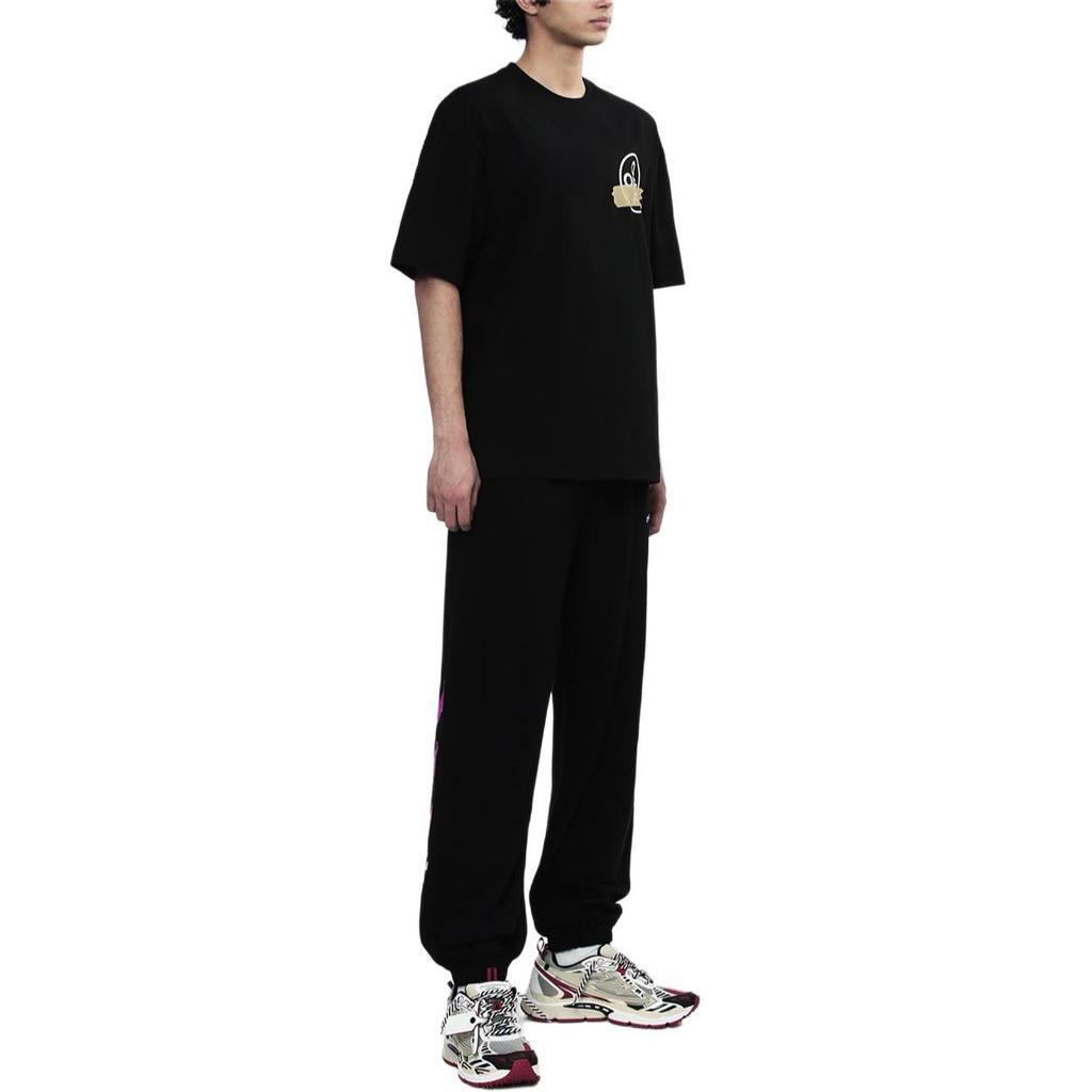 Off-White Bronzing arrow printing Unisex Black OMAA038G20JER0021048