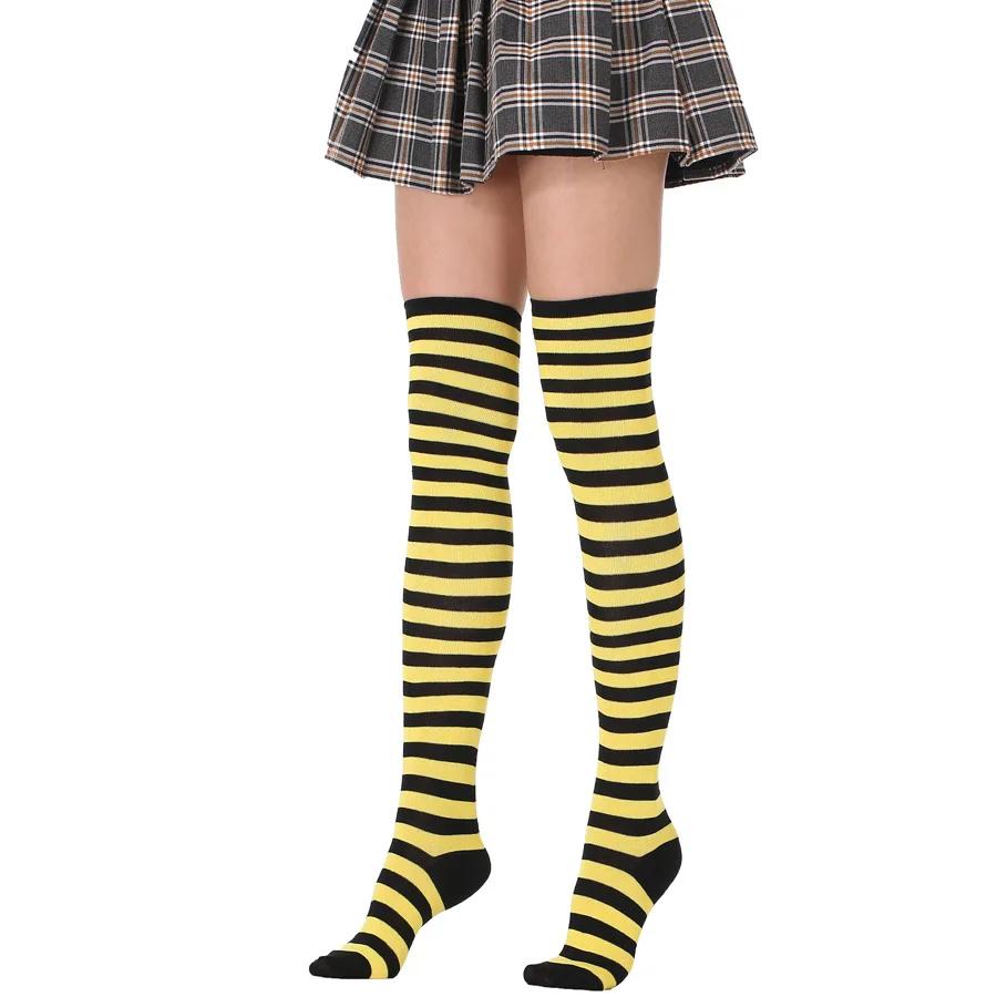 New Socks Long Tube Ladies Japanese Blue and White Striped Over-knee Socks Thigh Socks  Thigh High Stockings  Knee High