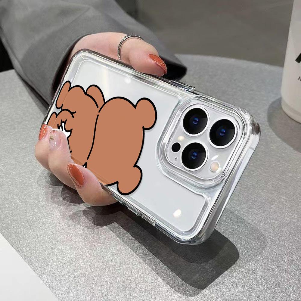 Grab the Butt Bear for iPhone17promax Mobile Phone Case Apple 16 Cartoon 14/15 Personality 13 Anti-drop X