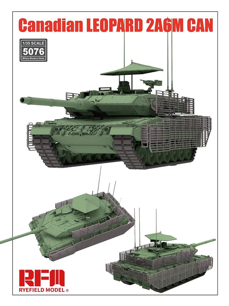 Ryefield Models 1/35 Canadian Army Leopard 2A6M CAN Plastic Model Kit RFM5076