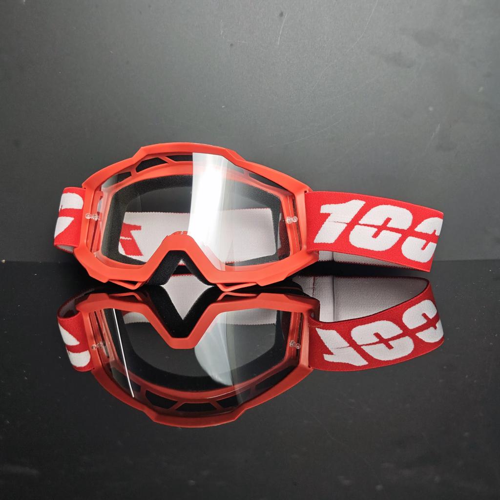 100 Motorradbrille Staubdicht Rennbrille Winddicht für Männer & Frauen Motocross Radfahren Skifahren Outdoor Offroad-Fahrradbrille