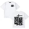Summer Jesus CHRIST Double Sided Print Tshirts Hipster Men's Women Cotton T Shirts  Loose Cotton Vintage