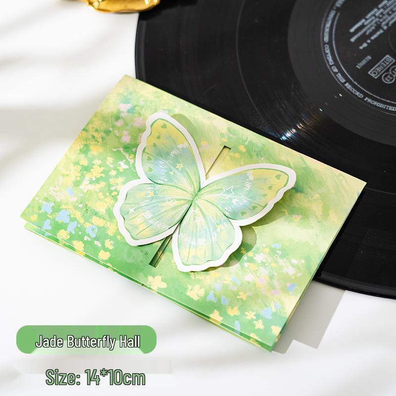 Foldable 3D Butterfly Greeting Card with Envelope - Ideal Gift for Friends or Couples
