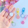 HyunA Style Smiley Face Pendant Keychain - Candy Color Dopamine Accessories for Bags
