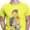 Beavis Butthead Toilet Fun TShirts Aesthetic Men Cartoon Rock Comic Punk Metal Funny Christmas Tees T Shirts Homme