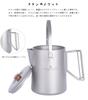 Boundless Voyage Titanium Camping Kettle for Camping Coffee Outdoor Camping Includes Storage Bag Ti3128D Kettle, Barbecues, 1.5L Capacity, Kettle,