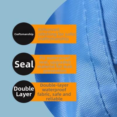 Leakproof Air Conditioner Cleaning Bag Reusable Waterproof Wall Mounted AC Cover Blue Dust-proof
