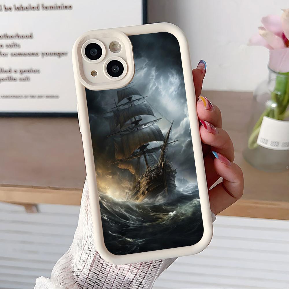 

Pirate Corsair Mobile Phone Case for iPhone 17 16 15 14 13 12 11 Air Pro Max Plus Thicken TPU Colorful Cover Pretty Cover Luxury iPhone 12