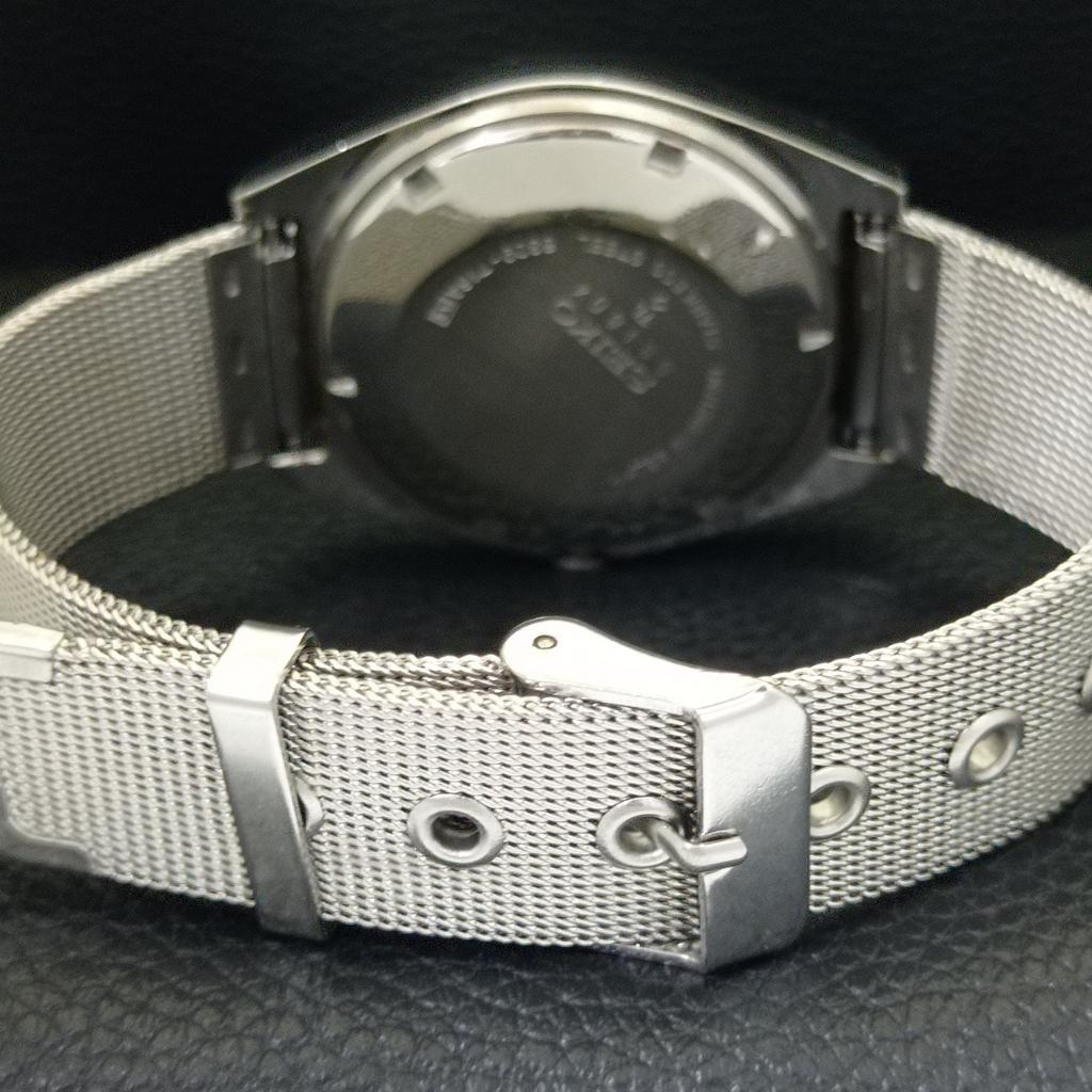 VINTAGE SEIKO 5 AUTOMATIC 6309A JAPAN MENS BLACK COLOR DIAL WATCH a701464-5