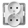 GP-2YRZ//00 DOUBLE SOCKET WITH GROUNDING