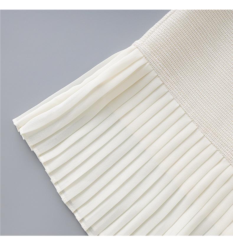 High-End Xiaoxiang Style It Girl Two-Piece Set: Small Jacket + Pleated Midi Skirt