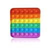 3PCS Fidget Push Bubble Silicone Sensory Stress Relief Toys Kids Boys Girls Classroom Rewards Party Favors Stocking Stuffers