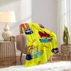 1pc Flannel Cartoon Animal Reading Pattern Small Coverlet for Bed, Suitable for Ation, Soft and Comfortable, Suitable for Sofa Blanket