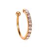 Korean Crystal Clip Earrings For Women Zircon Earing Without Hole Jewelry Fake Earrings Single Ear Bone Clip Earings Ear Cuffs