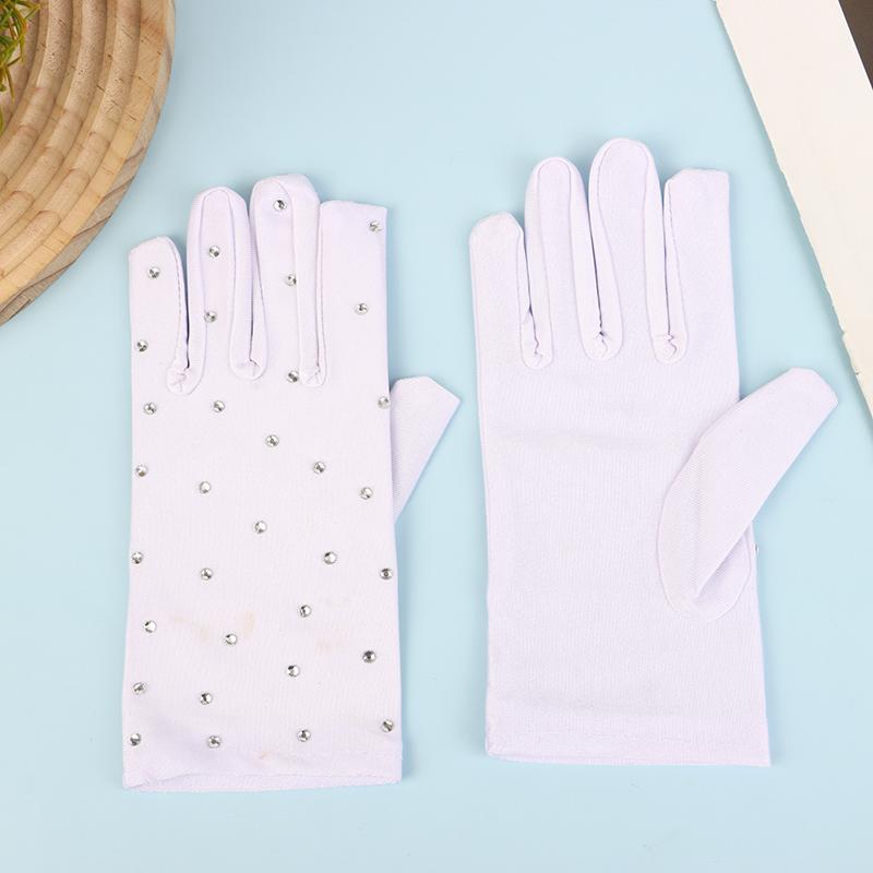 1 par skinnende kunstløphansker votter vaskbare hansker hurtigtørkende voksen skøyteoppvisning