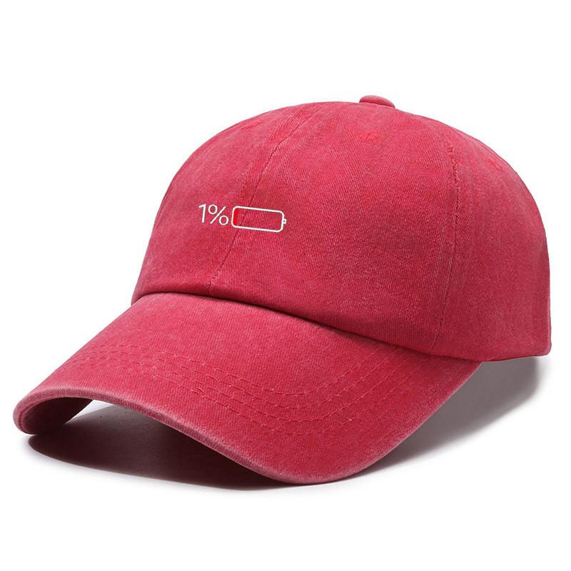 Vintage Wash Cotton Baseball Cap With Curved Brim For Casual Style And Sun Protection