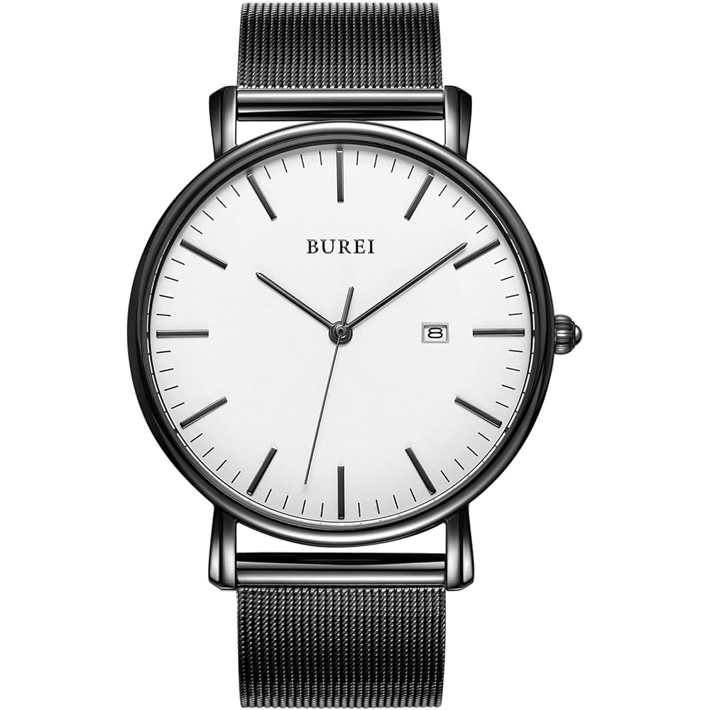 BUREI Men s Analog Watch Waterproof Stylish Simple Design Brand Timepiece