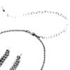 Bridal Wedding Dress Full of Diamond Earrings, Necklace Set Chain, Dinner Party Accessories, Fringed Set