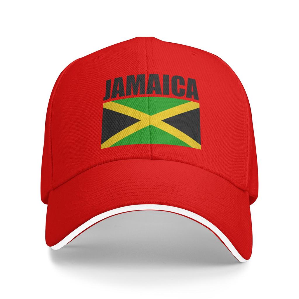 Summer Jamaican Flag Love Jamaica Baseball Cap Outdoor Gym Stylish Print Sun Trucker Hat Unisex Adult SunProof Snapback Cap