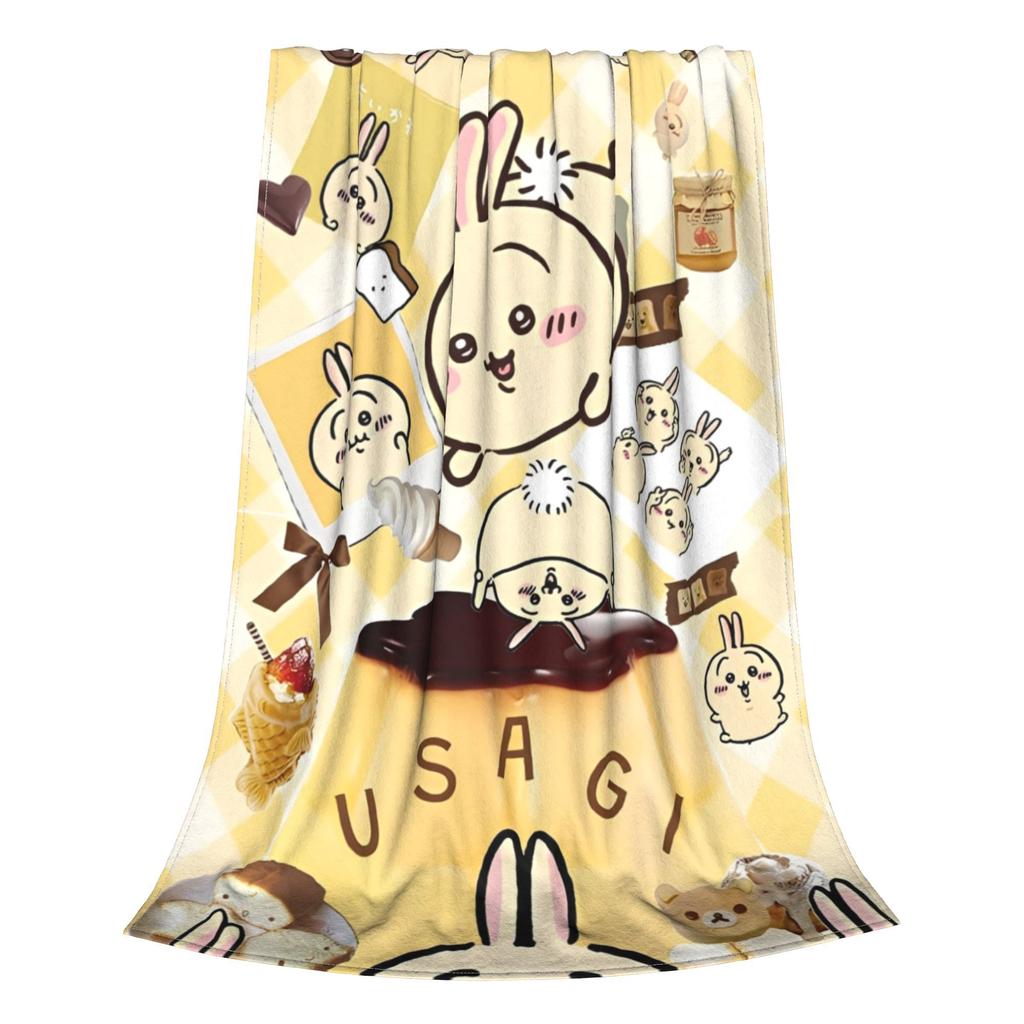 Chiikawas Usagi Cute Accessories Blanket Ultra Soft  Throw Blankets for Bed 50x60 Inches Multiple Sizes Bedding Throws