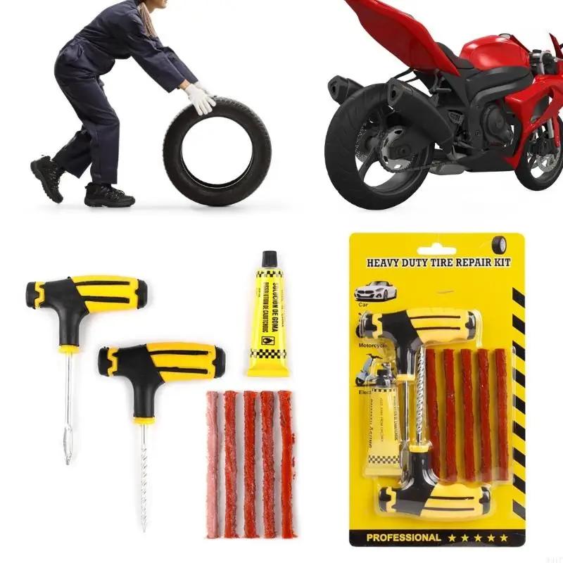 Car Tire Repair Tool Rubber Tubeless Tyre Puncture Repair Studding Tool