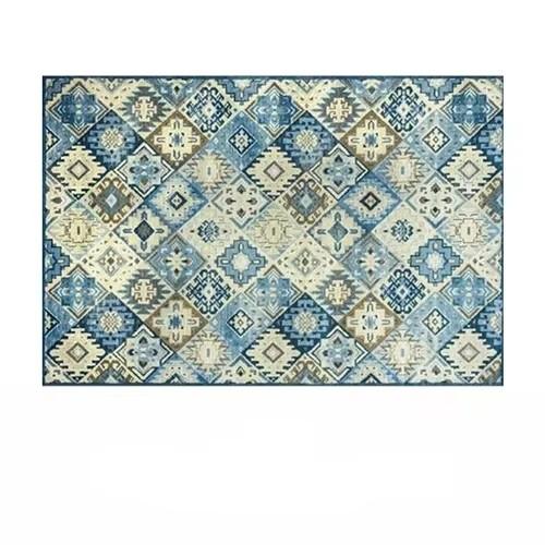

Bohemian Pattern Decorative Carpet Tribal Style Moroccan Luxury Persian Art Multi-style Rug Geometric Loop-pile Rug 40x60cm