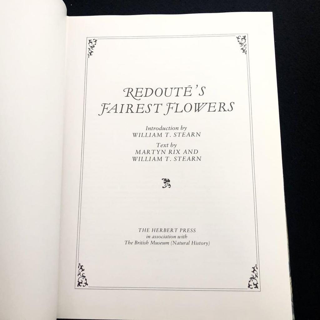 [USED] Pierre-Joseph Ledoute Art Collection "Fairest Flowers" 1987