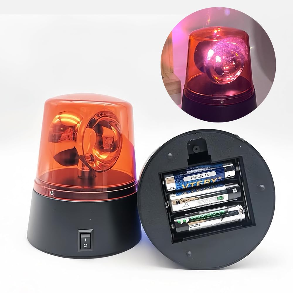 LED Warning Rotating Emergency Light for Guidance and Suitable for Work Fire and Other Construction and Public Places Battery-powered Light, Beacon,